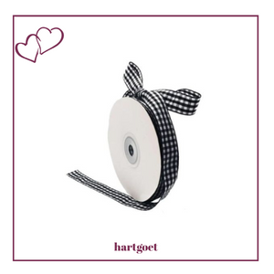 Gingham Ribbon - Black & White