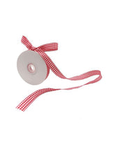 Load image into Gallery viewer, Gingham Ribbon - Red &amp; White
