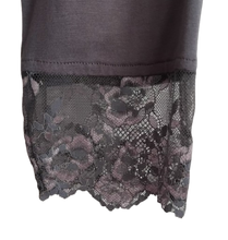 Load image into Gallery viewer, Leggings - Dark Grey with lace trim
