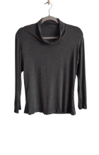 Load image into Gallery viewer, Grey Cowl Neck Top with Black &quot;Netso&quot; Top
