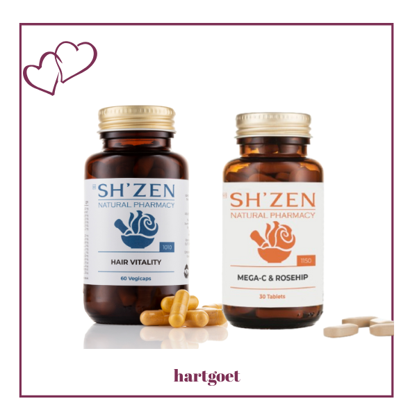 Sh'Zen Hair Vitality and Sh'Zen Mega-C & Rosehip