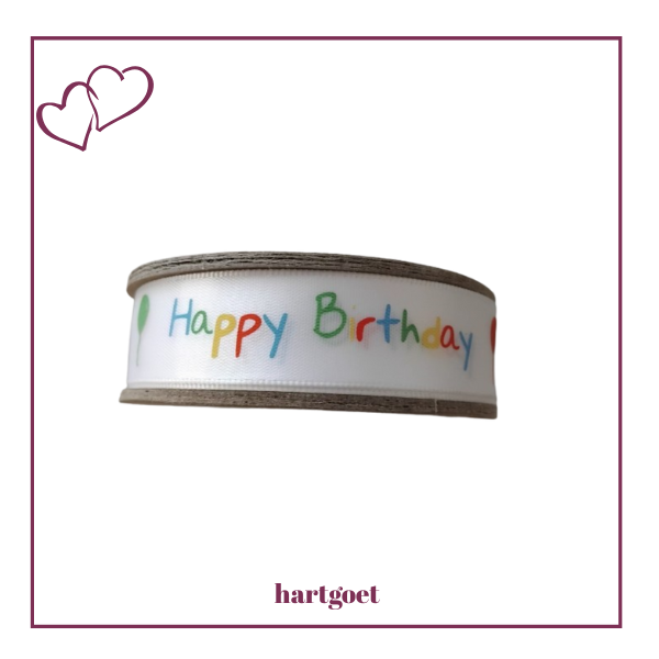 Printed Ribbon - Happy Birthday