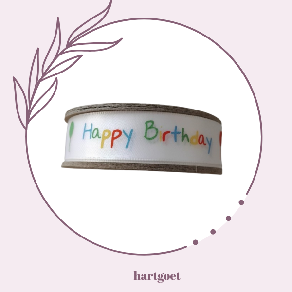 Printed Ribbon - Happy Birthday