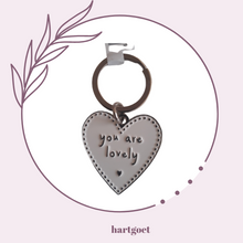 Load image into Gallery viewer, Enamel Keyring - You Are Lovely
