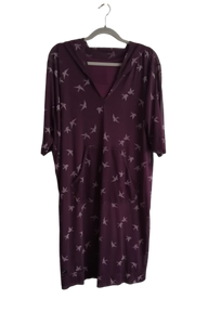 Hooded Dress & Shift Dress - Purple - L