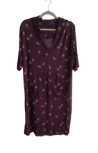 Load image into Gallery viewer, Hooded Dress &amp; Shift Dress - Purple - L
