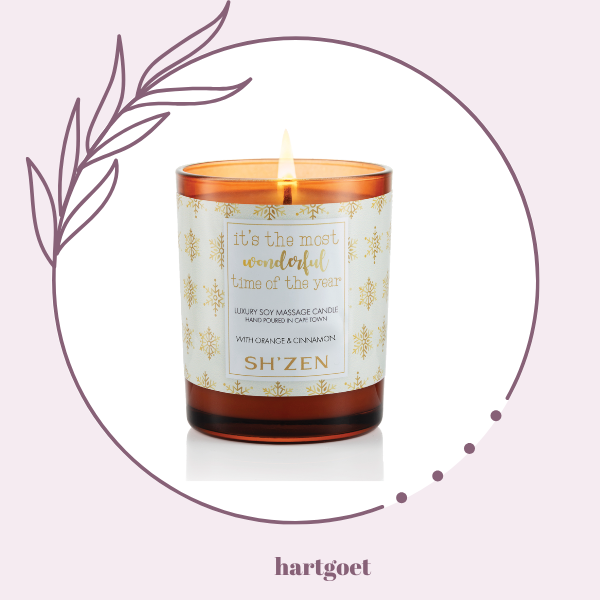 Sh'Zen It's the Most Wonderful Time of the Year Luxury Soy Massage Candle