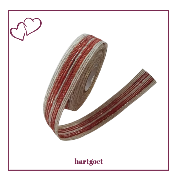 Ribbon - Jute - Red