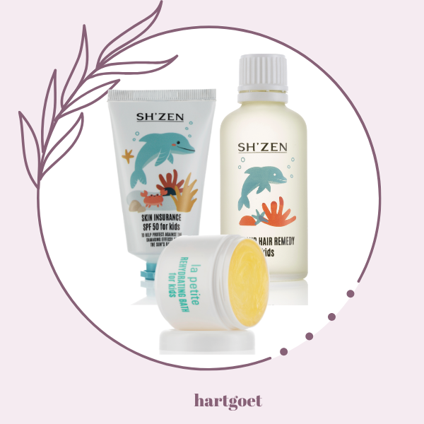 Sh'Zen La Petite Rehydrating Bath & Skin Insurance SPF50 & Scalp and Hair Remedy for kids