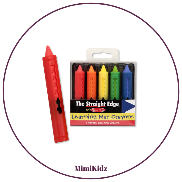 Melissa & Doug Learning Mat Crayons