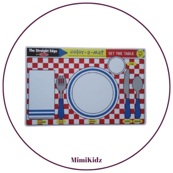 Melissa & Doug - Colour-a-Mat - Set the table