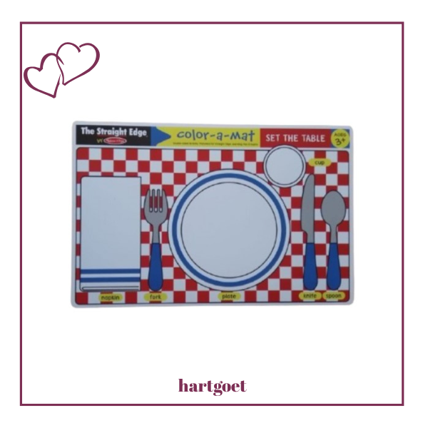 Melissa & Doug - Colour-a-Mat - Set the table