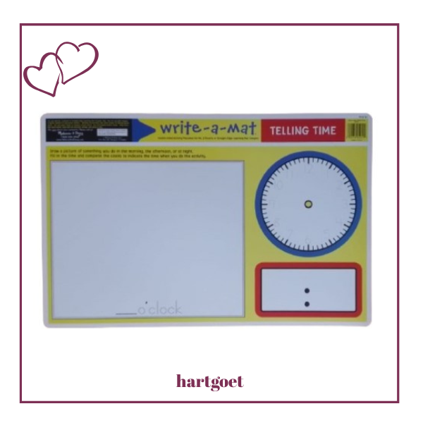 Melissa & Doug - Learning Mat - Telling time