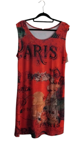 Sleeveless Dress - Paris - XL