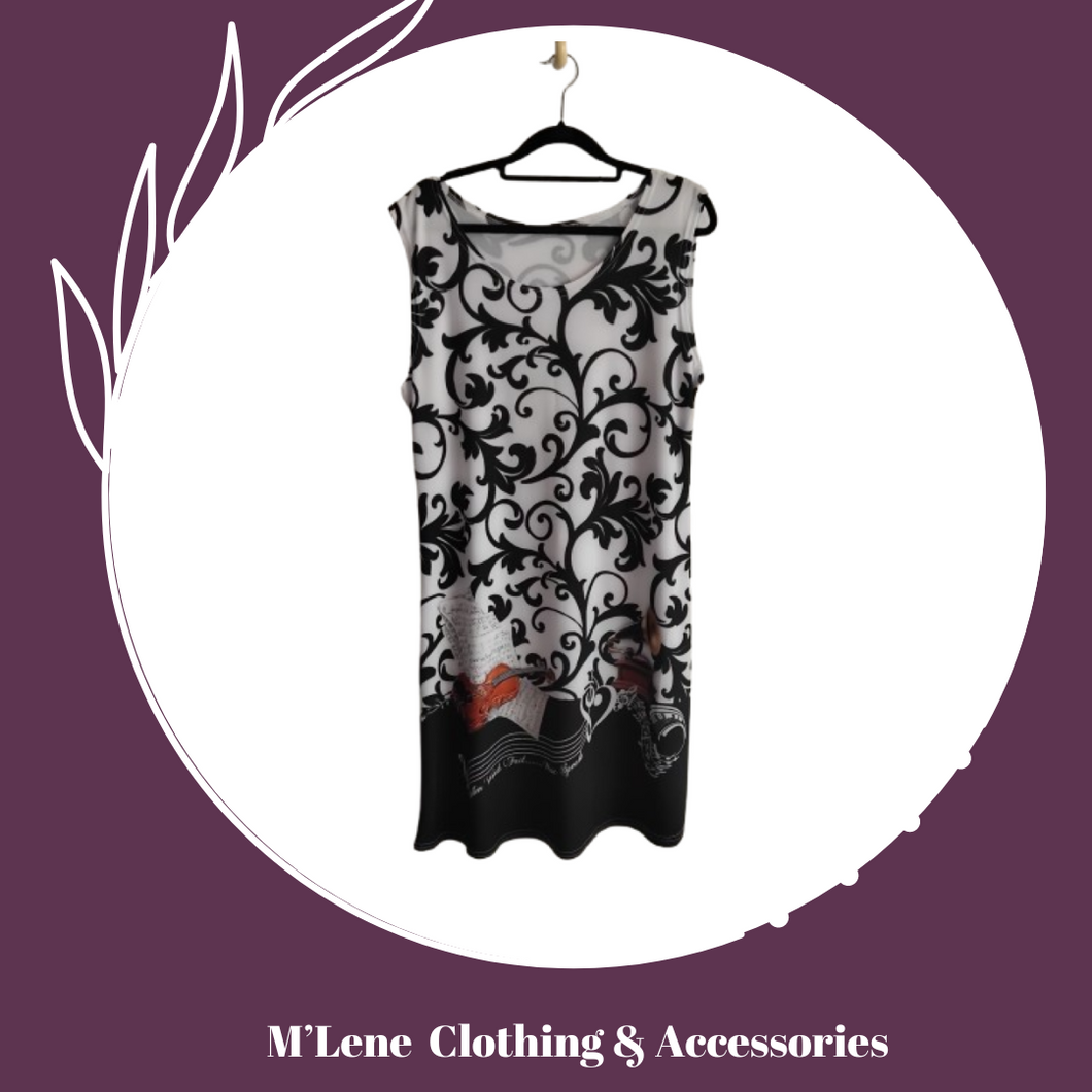 Sleeveless dress - When words fail, music speaks - XL