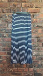 Long Skirt - Navy & White
