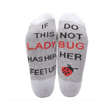 Load image into Gallery viewer, Love Bug Novelty Socks
