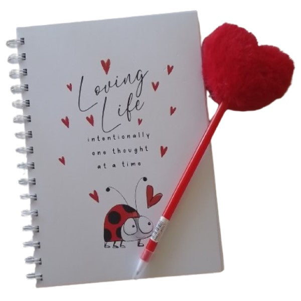 Love Bug Spiral Notebook & Pen