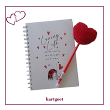 Load image into Gallery viewer, Love Bug Spiral Notebook &amp; Pen
