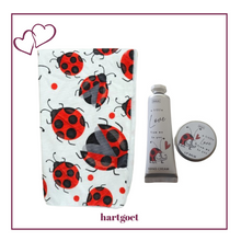 Load image into Gallery viewer, Love Bug Beach Towel &amp; Hand Cream &amp; Lip Balm

