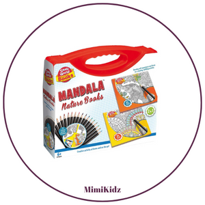 Mandala Nature Drawing Books:  Flowers & Animals