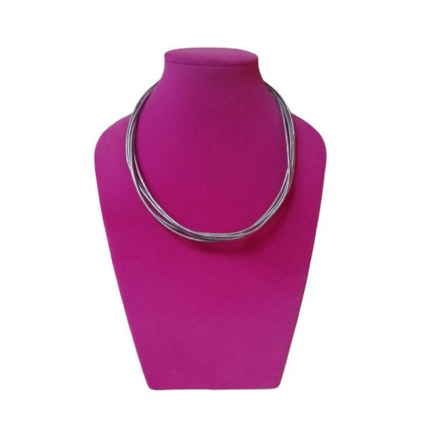 Miglio Metallica Leather Necklace