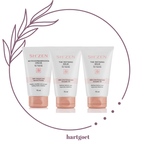 Sh'Zen Microdermabrasion Cream (75ml) & Refining Balm (2 x 75ml) for hands