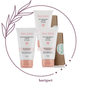 Sh'Zen Microdermabrasion Cream (75ml) & Treatment Cream (2 x 75ml) for hands