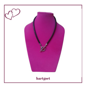 Miglio Black Leather Necklace