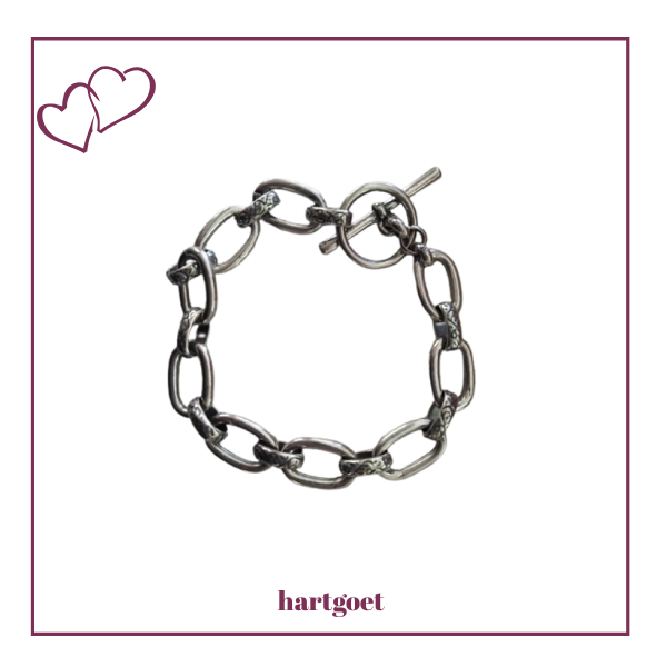 Miglio Burnished Silver Bracelet
