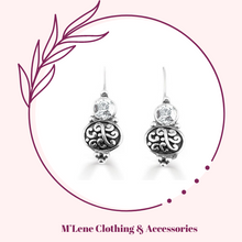 Load image into Gallery viewer, Miglio Crystal Armour Drop Earrings
