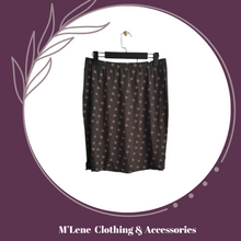 Load image into Gallery viewer, Printed mini skirt - military green &amp; polkadots
