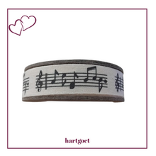 Load image into Gallery viewer, Printed Ribbon - Music Notes
