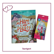 Load image into Gallery viewer, My Hart is Oppi Plaas Idioom &amp; Gesegde Inkleurboek Geskenkstel

