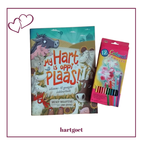 My Hart is Oppi Plaas Idioom & Gesegde Inkleurboek Geskenkstel