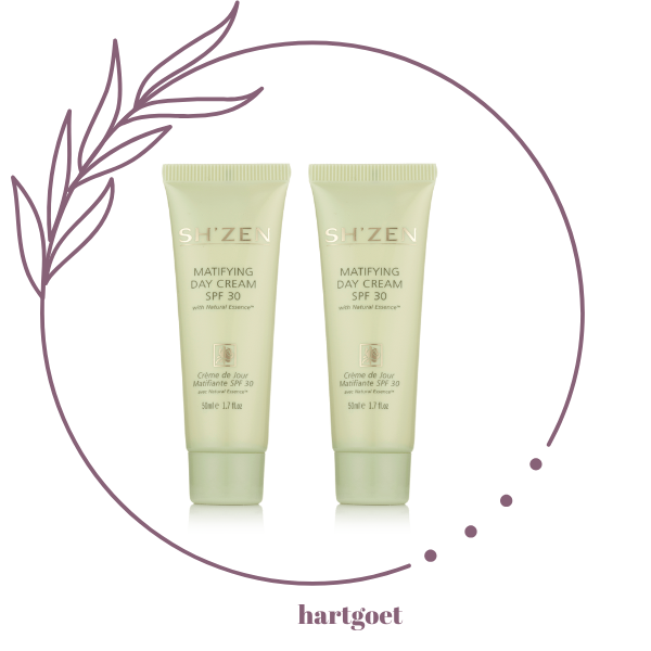Sh'Zen Natural Essence Matifying Day Cream SPF30 (2 x 50ml)
