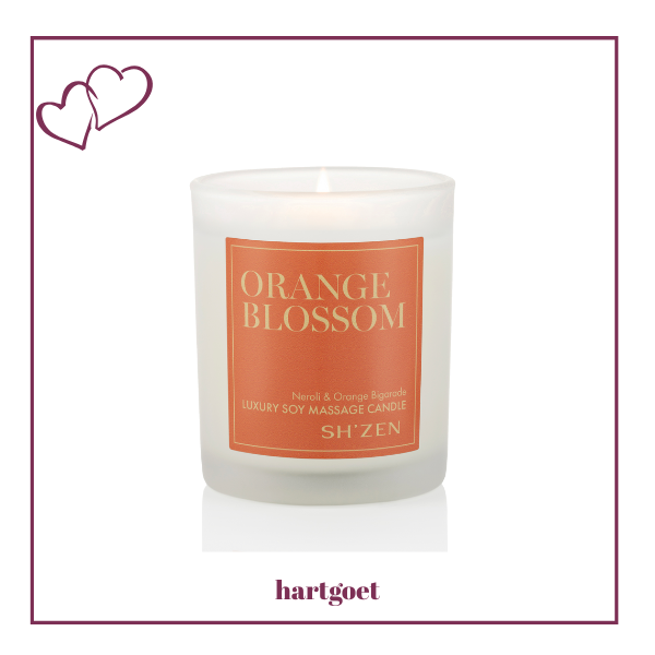 Sh'Zen Orange Blossom Luxury Soy Massage Candle