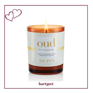 Sh'Zen Oud Luxury Soy Massage Candle