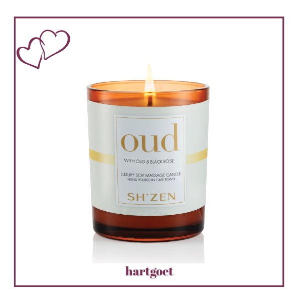 Sh'Zen Oud Luxury Soy Massage Candle
