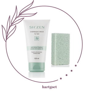 Sh'Zen Overnight Balm for feet & Scrub Stone