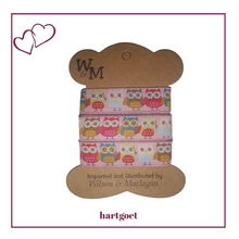 Load image into Gallery viewer, Printed ribbon - owls
