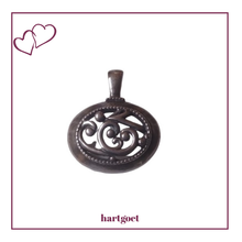 Load image into Gallery viewer, Miglio Burnished Silver Pendant
