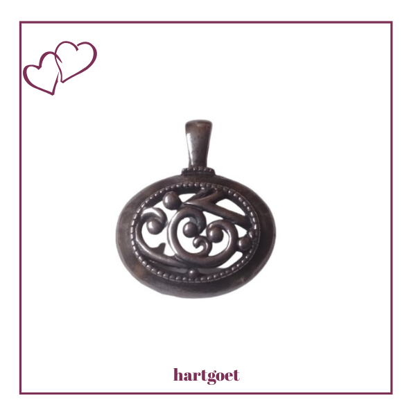 Miglio Burnished Silver Pendant