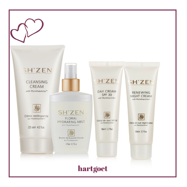 Sh'Zen PhytoExquisites Cleansing Cream & Floral Hydrating Mist & Day Cream SPF30 (100ml) & Renewing Night Cream (50ml)