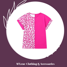 Load image into Gallery viewer, Pink &amp; Leopard Print Top
