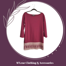 Load image into Gallery viewer, Winter Dress - Berry &amp; Pink - XL
