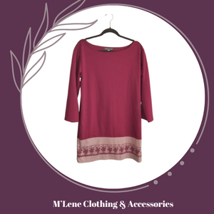 Winter Dress - Berry & Pink - XL