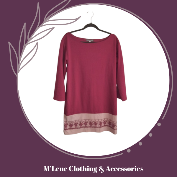 Winter Dress - Berry & Pink - XL