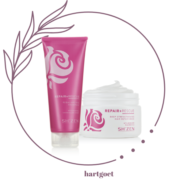 Sh'Zen Repair & Rescue Rebalancing Shampoo and Deep Strengthening Hair Mask (125ml)
