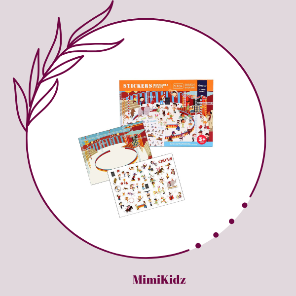 Mideer Reusable Stickers - Fun Life